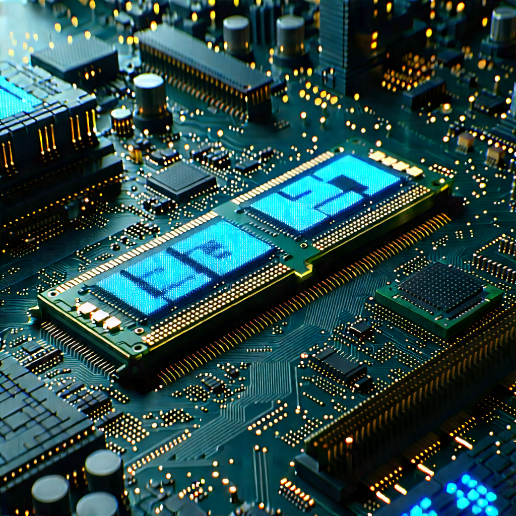 Close-up of memory module