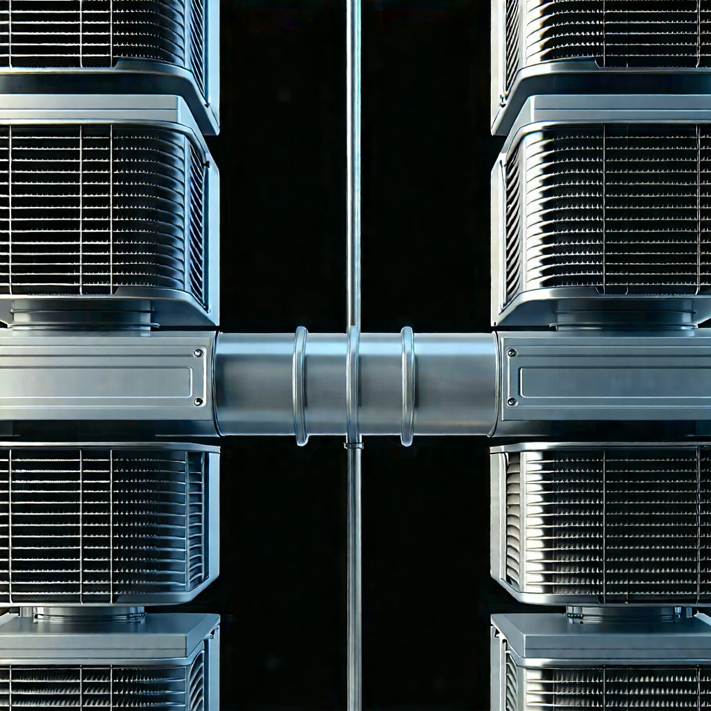 Close-up of cooling system