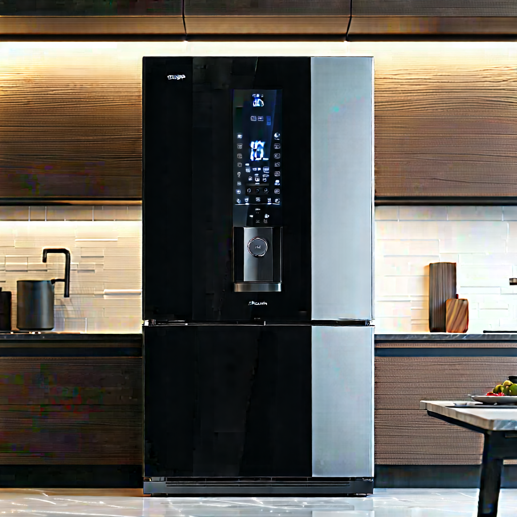 Innovative Smart Appliance Design With Large Black