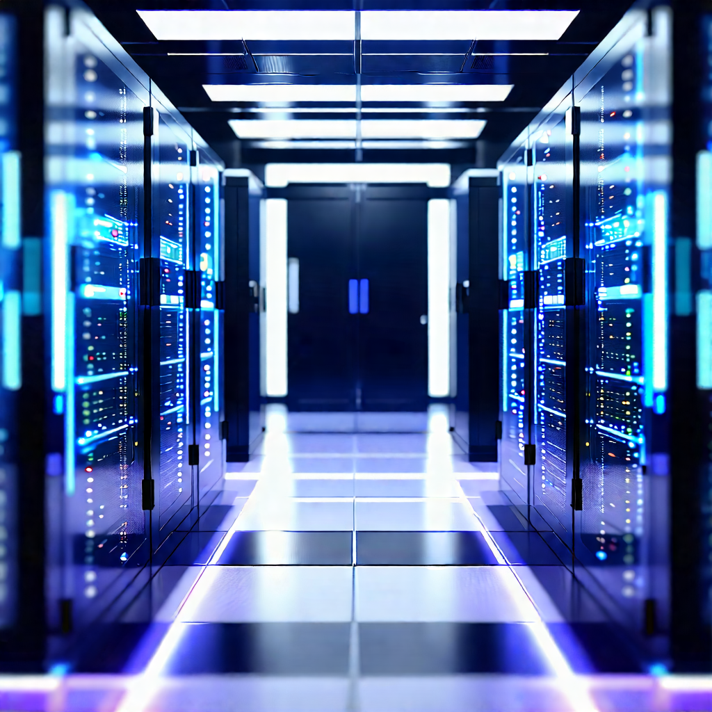 Futuristic server room