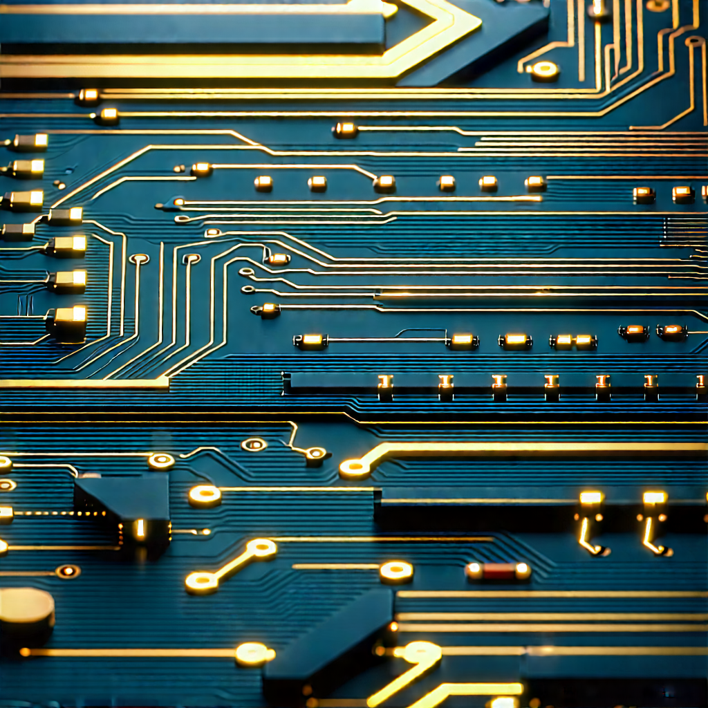 Close-up of electronic circuit