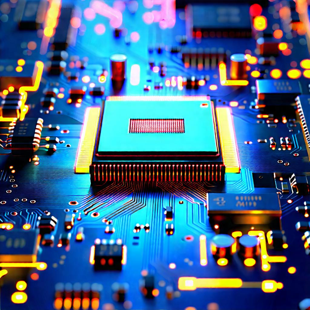 Circuit board with (digital:1.11) particles