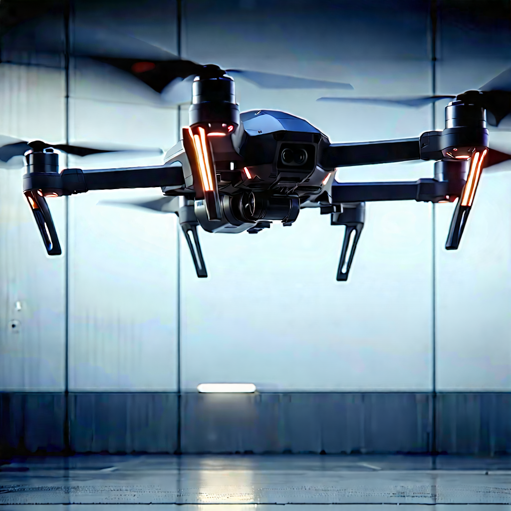 Drone With (digital:1.17) Artwork With Large Drone