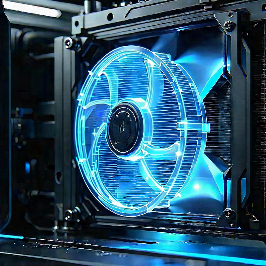 Close-up of cooling system