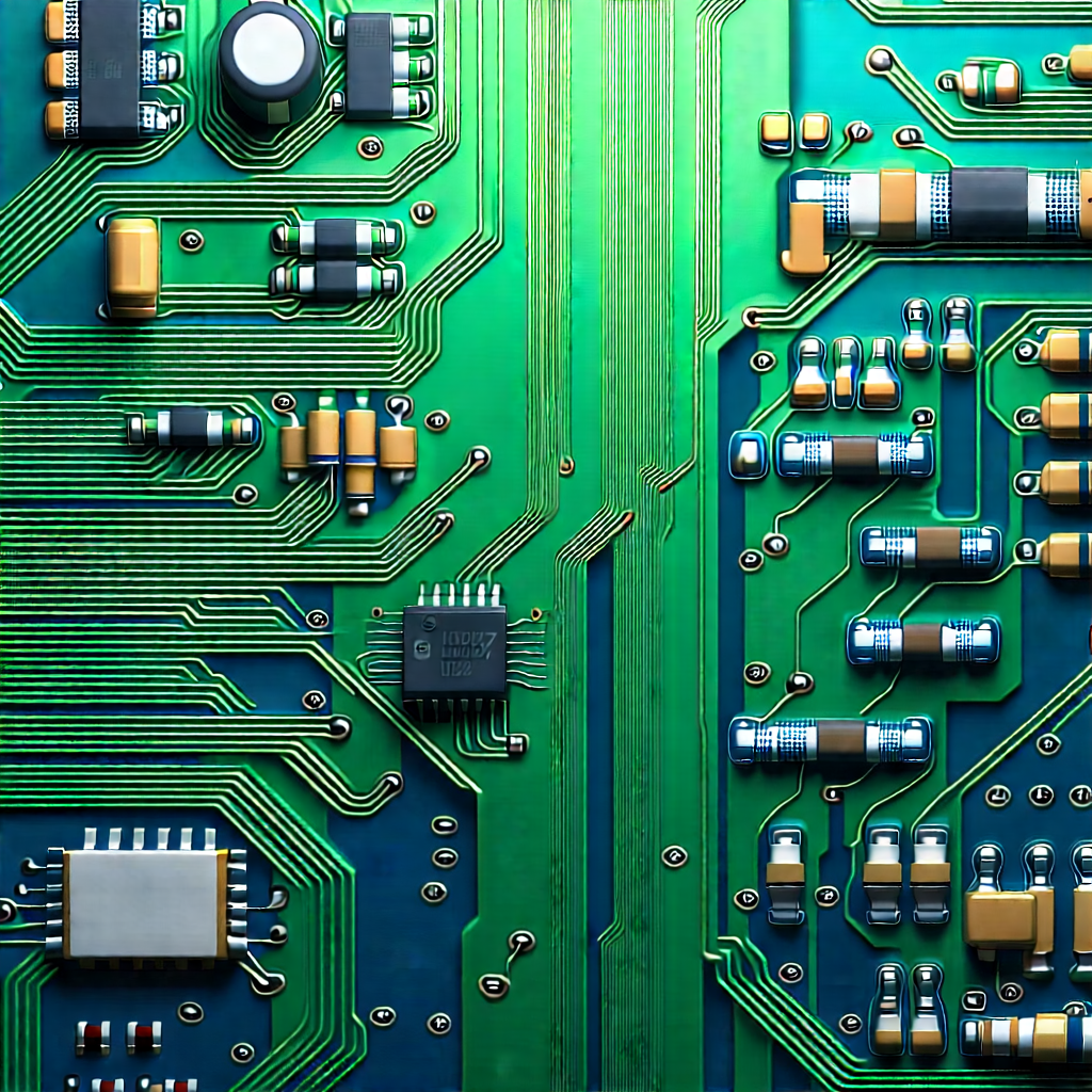 Close-up of electronic circuit