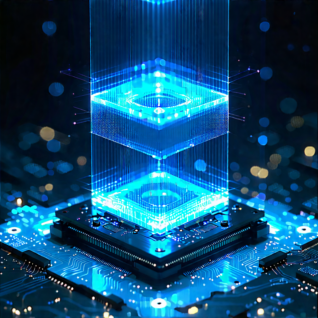 Quantum computer with holographic projection