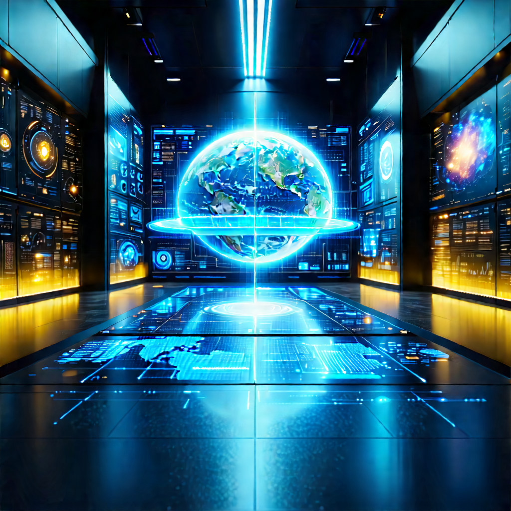 Educational Technology In Research Center With Image, There