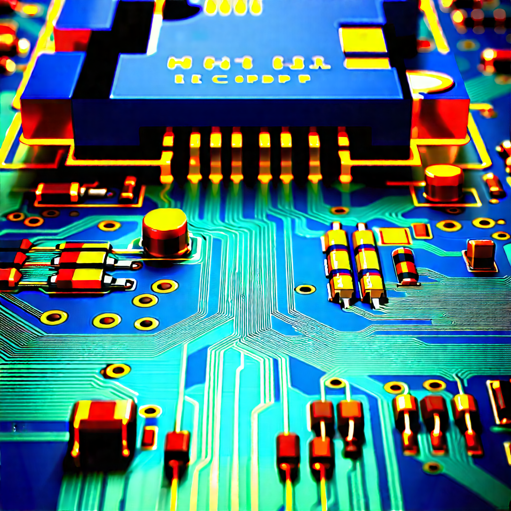 Close-up of electronic circuit