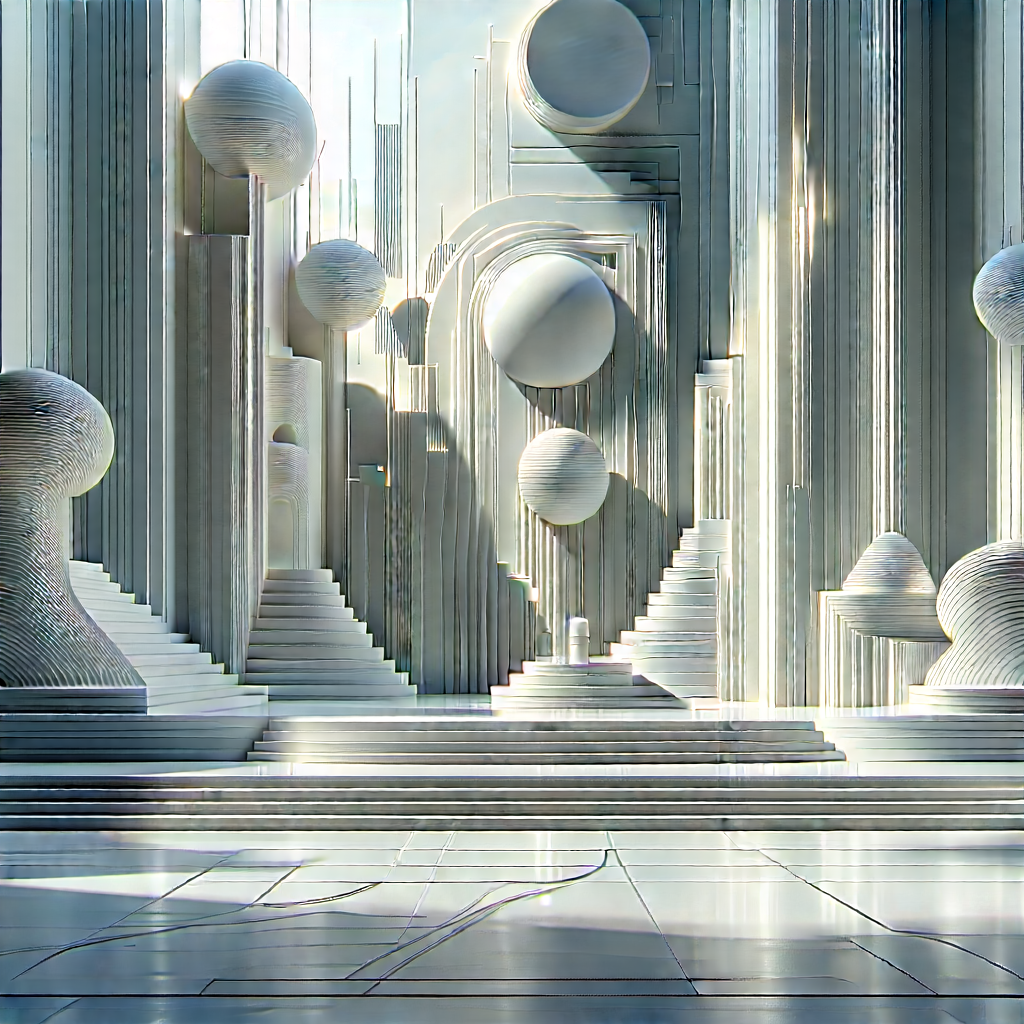 Big Data Visualization With Futuristic, White,