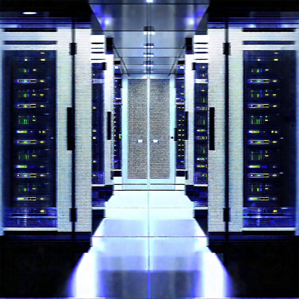 (futuristic:1.12) server room