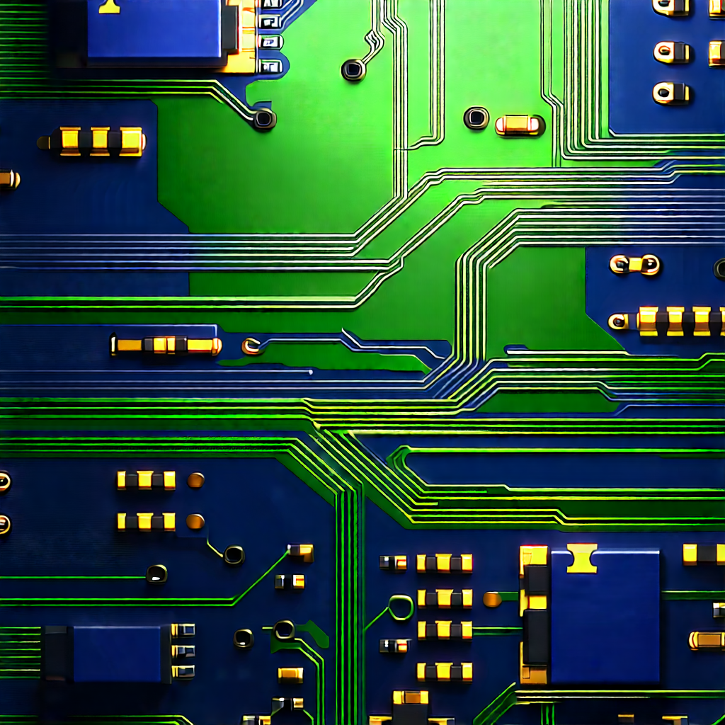 Close-up of electronic circuit