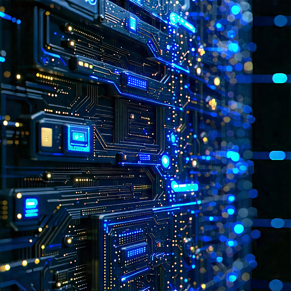 Close-up of sensor array