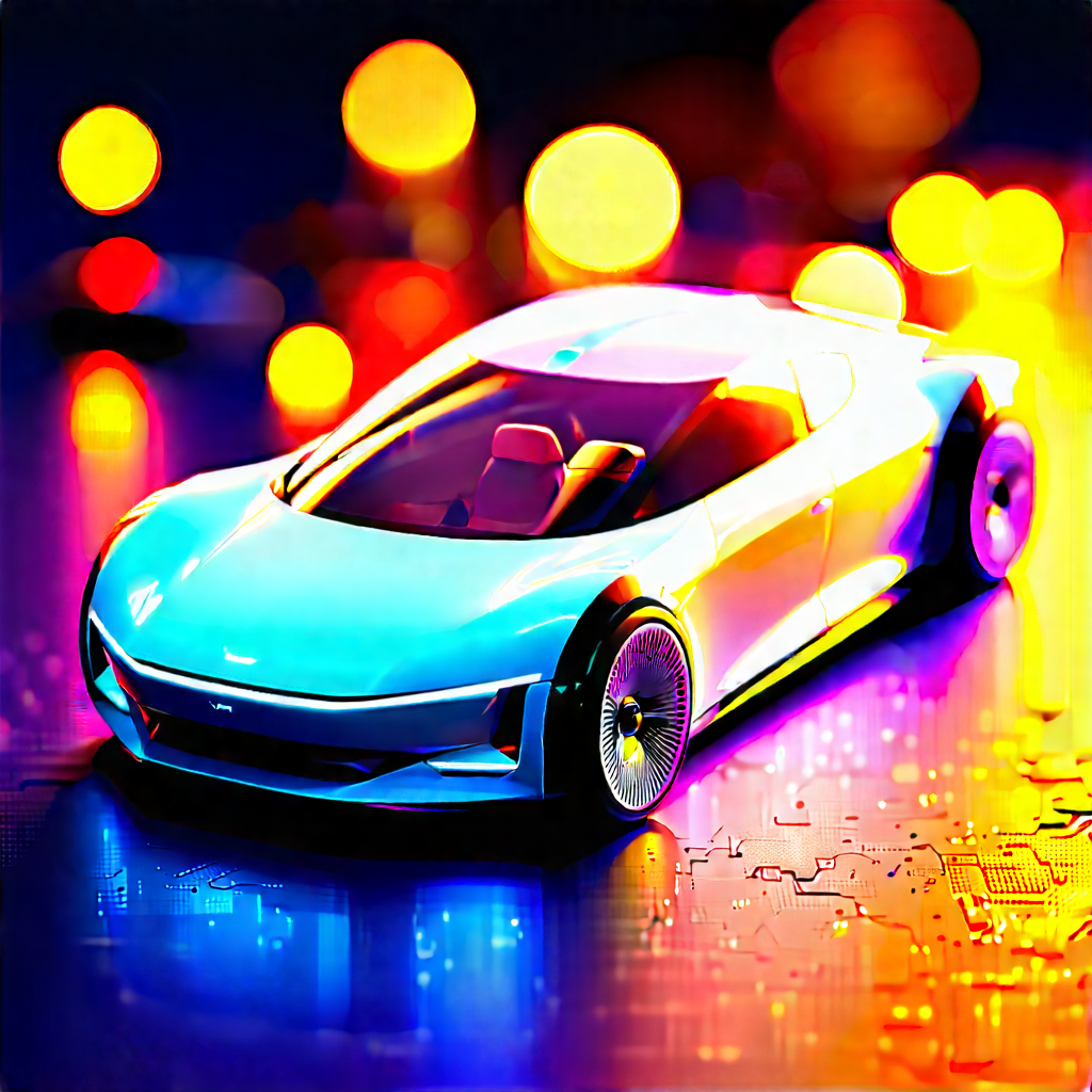 Innovative Electric Vehicle Design With Futuristic Blue
