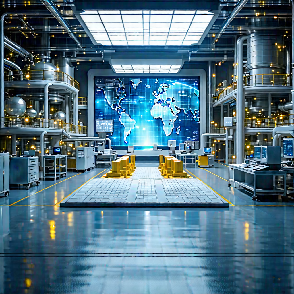 Entertainment Technology In Manufacturing Facility With Image