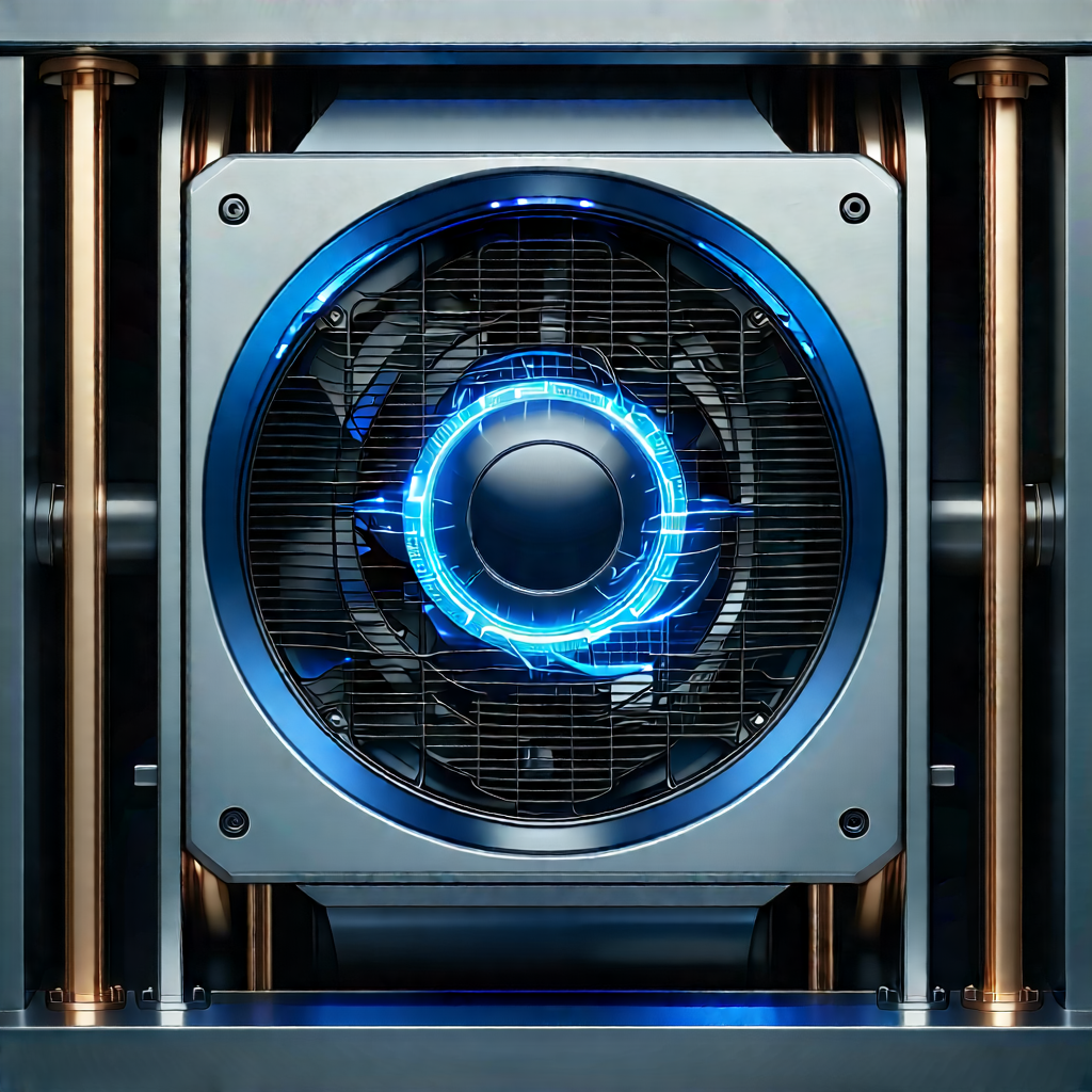 Close-up of cooling system