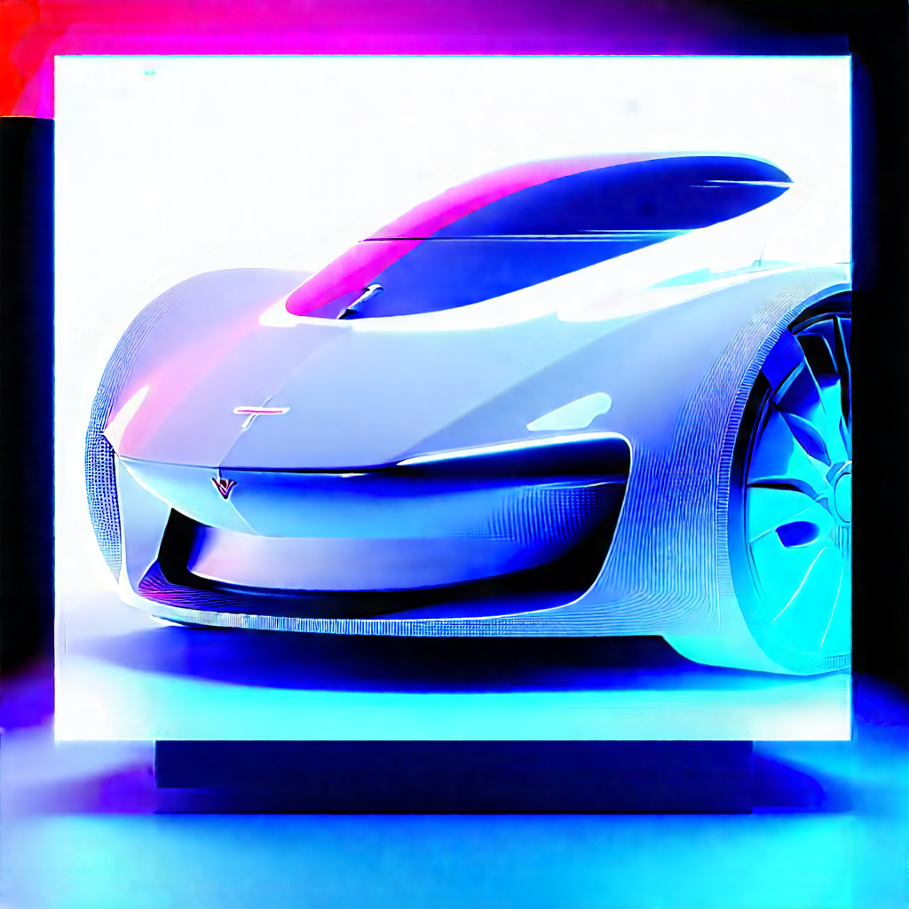Innovative Electric Vehicle Design With Futuristic Displayed