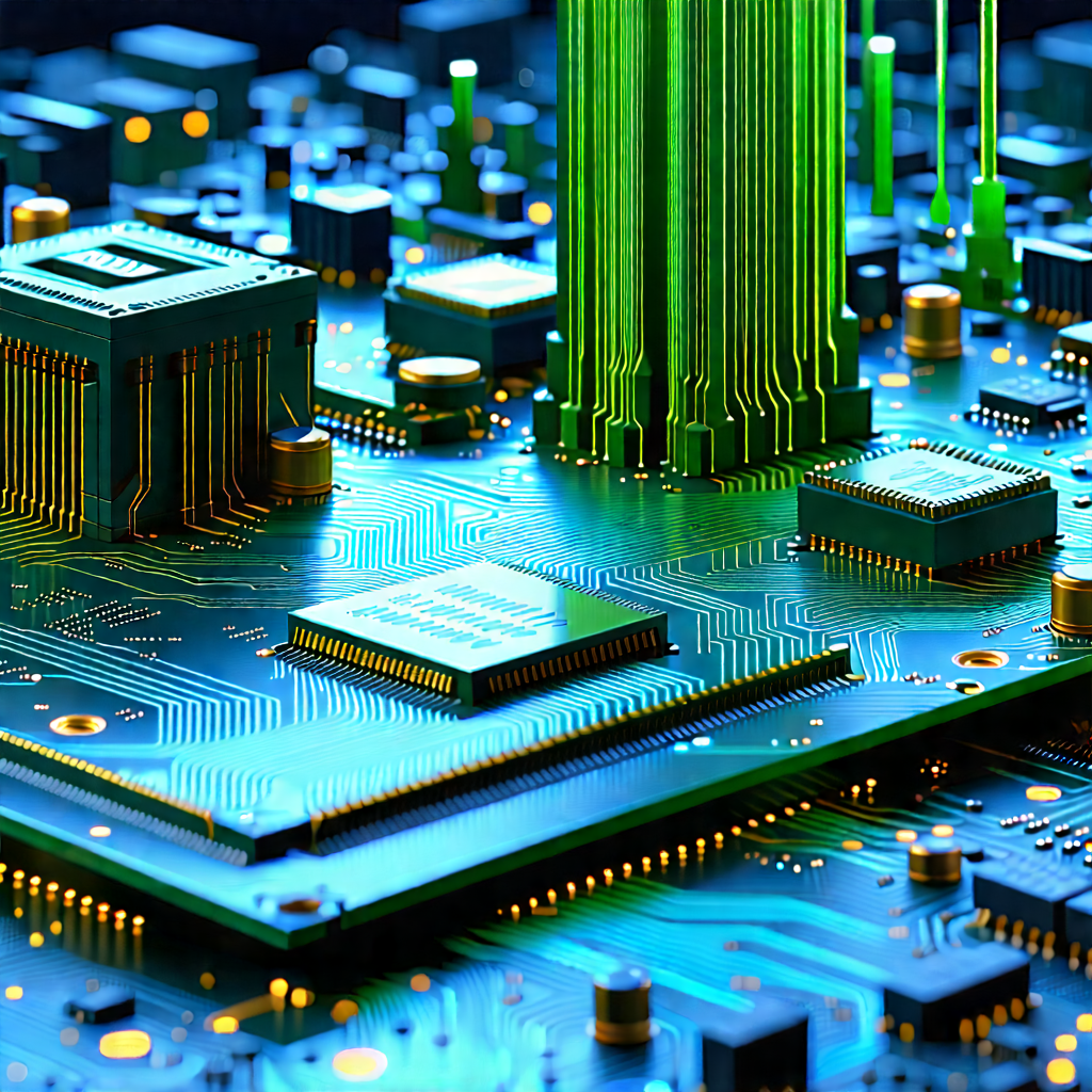 Circuit board with data streams