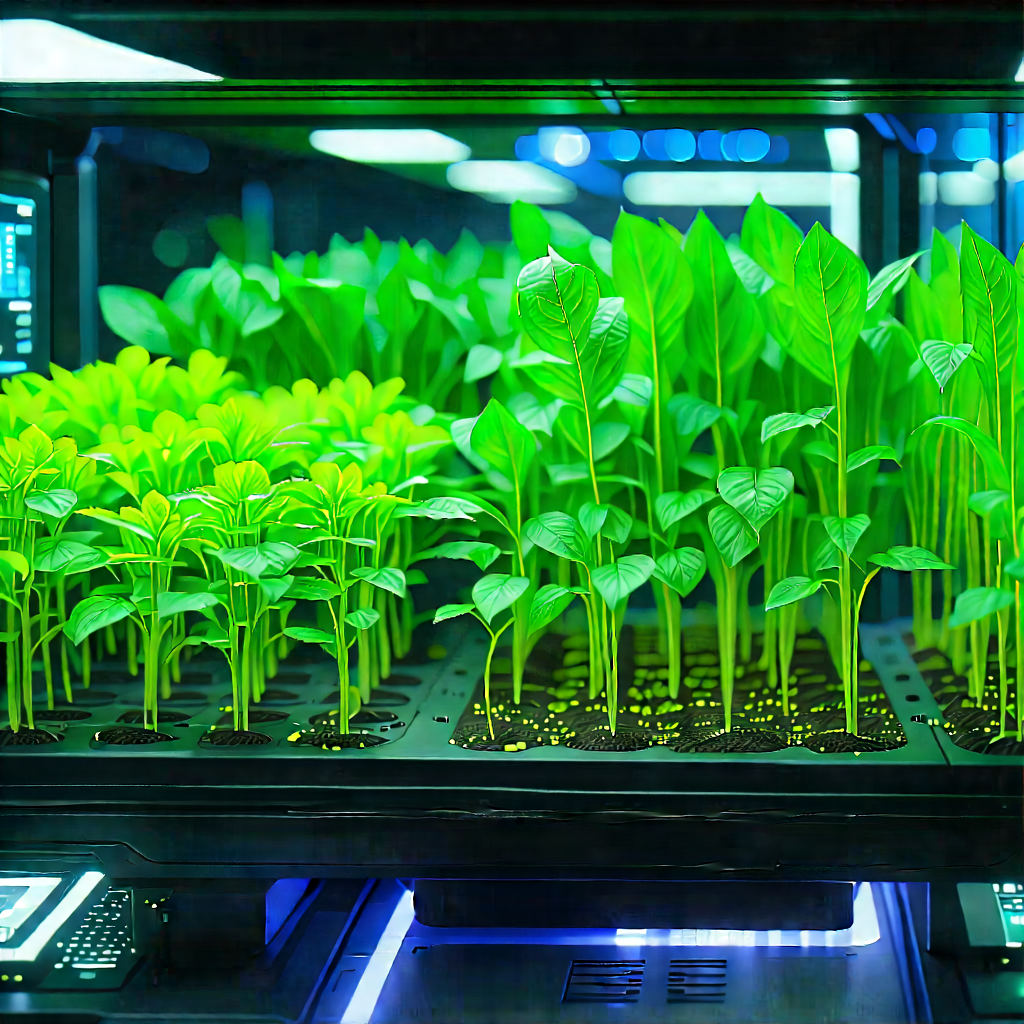 Agricultural technology in research center