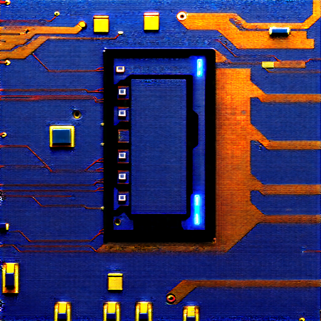 Close-up of electronic circuit