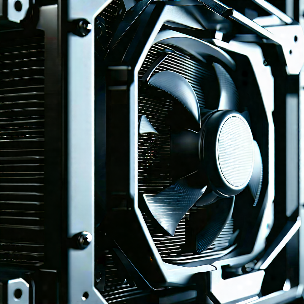 Close-up of cooling system