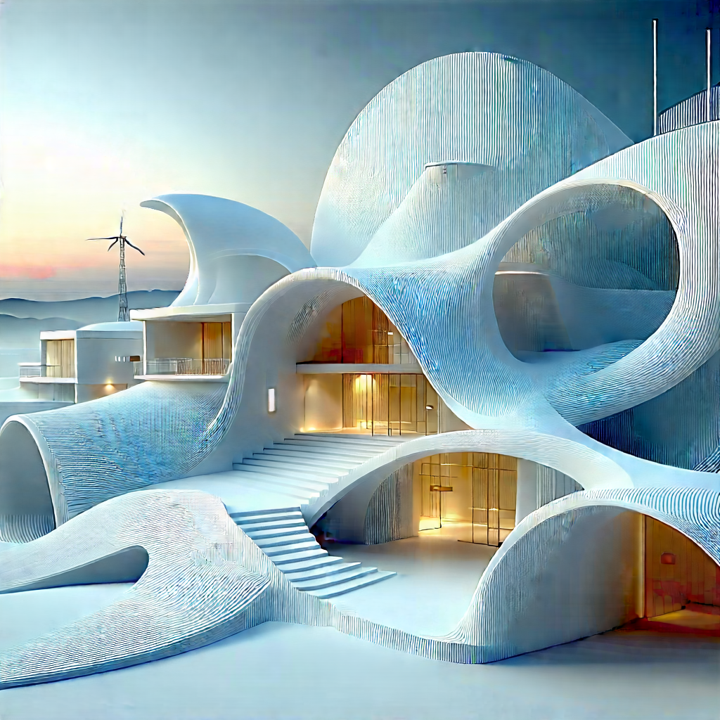 Innovative Renewable Energy (design:1.12) With Large, Modern