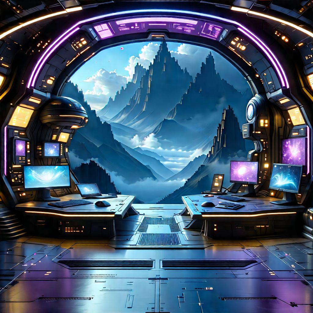 (futuristic:1.27) digital workspace
