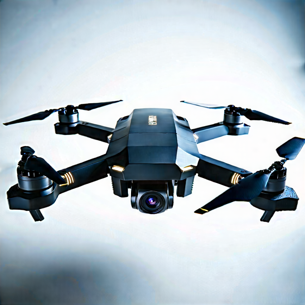 Drone With Streaming Content With Black Drone