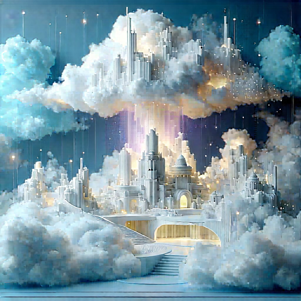Cloud Computing Visualization With Image, There