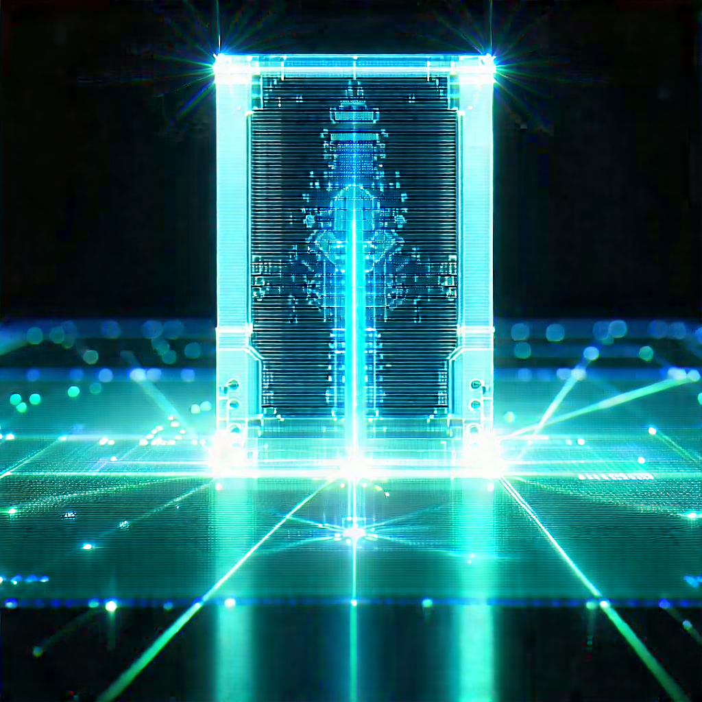 Quantum computer with laser scanning