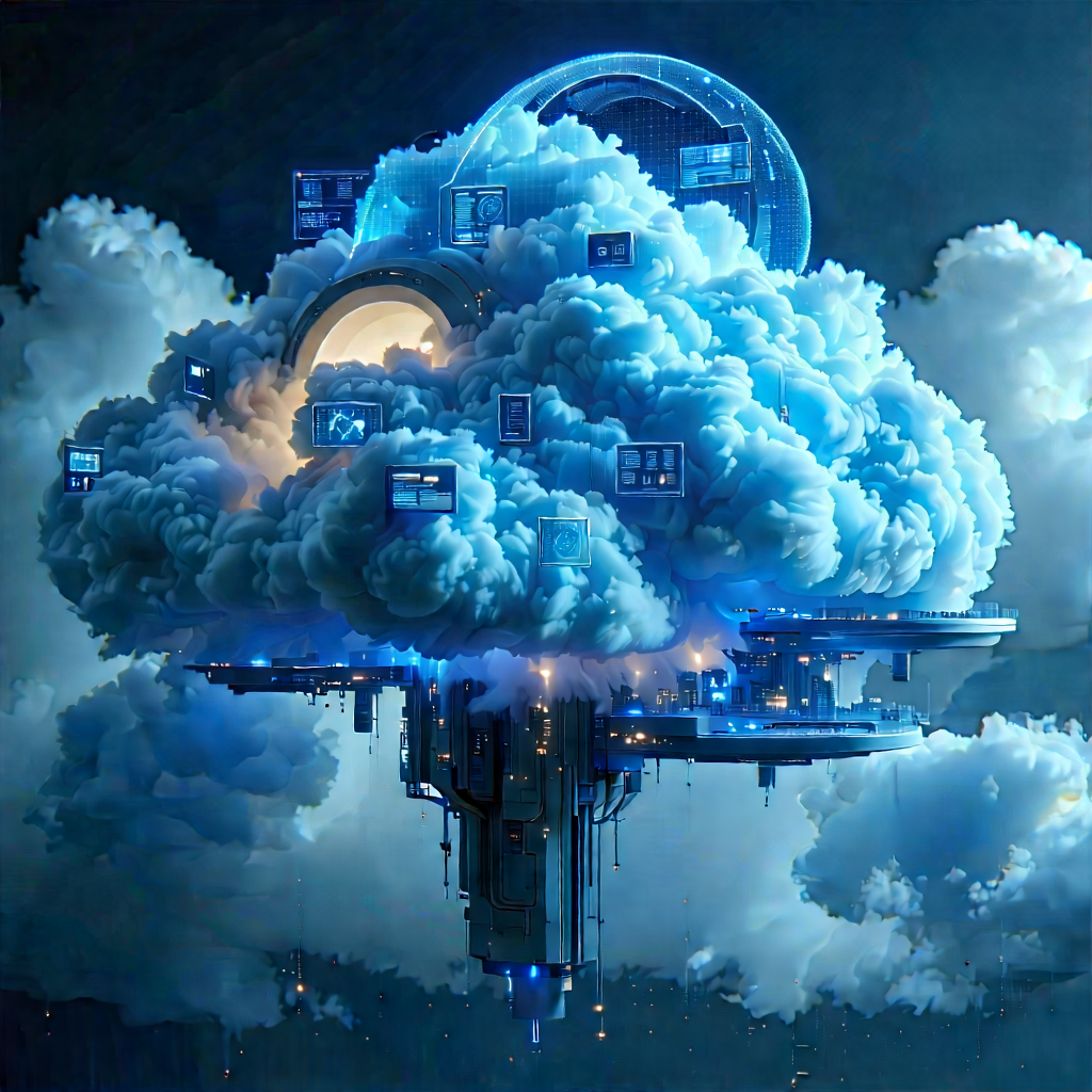 Cloud Computing Visualization With Image, There