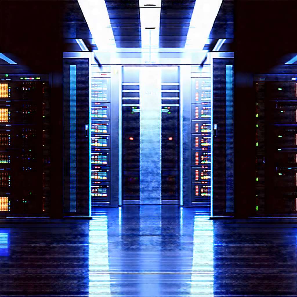 (futuristic:1.16) Server Room With Large Room