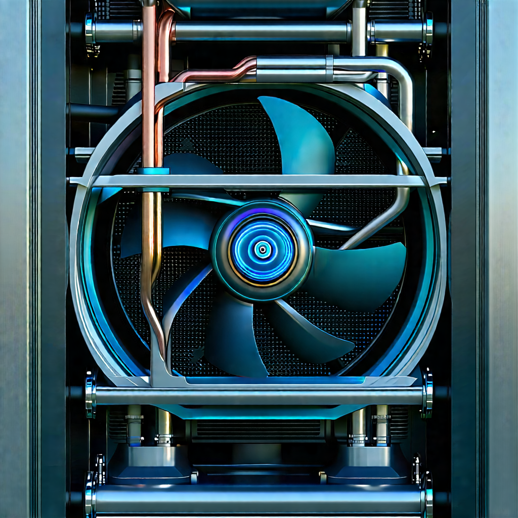 Close-up of cooling system