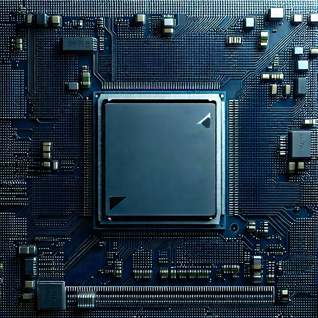 Close-up of microprocessor