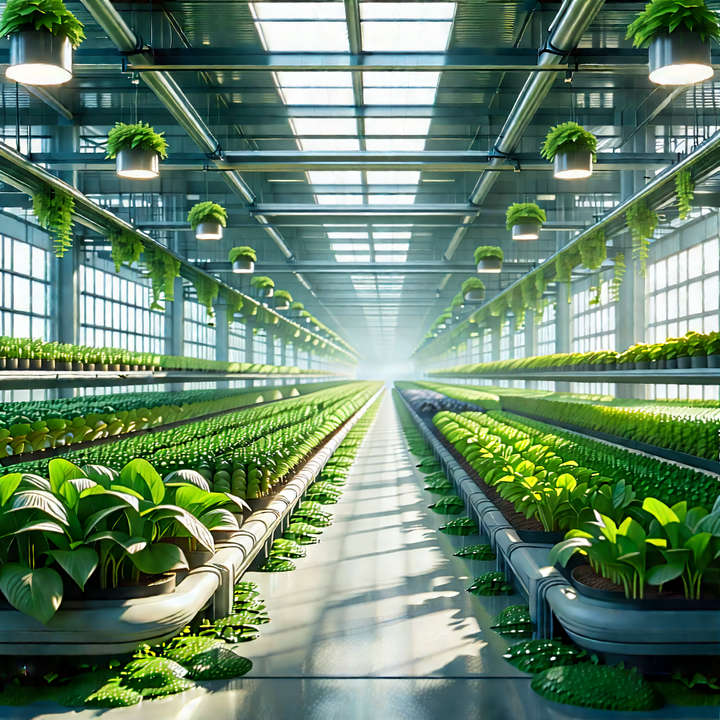 Agricultural Technology In Manufacturing Facility With Image, There
