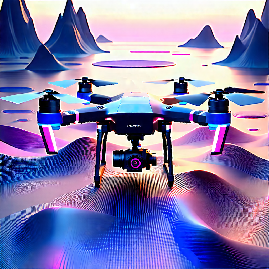 Drone With Streaming Content With Large Drone