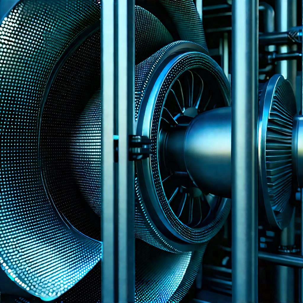 Close-up of cooling system