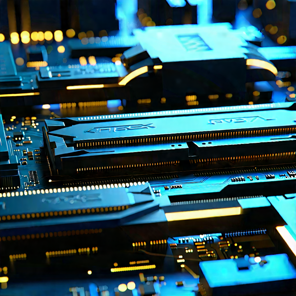 Close-up of memory module