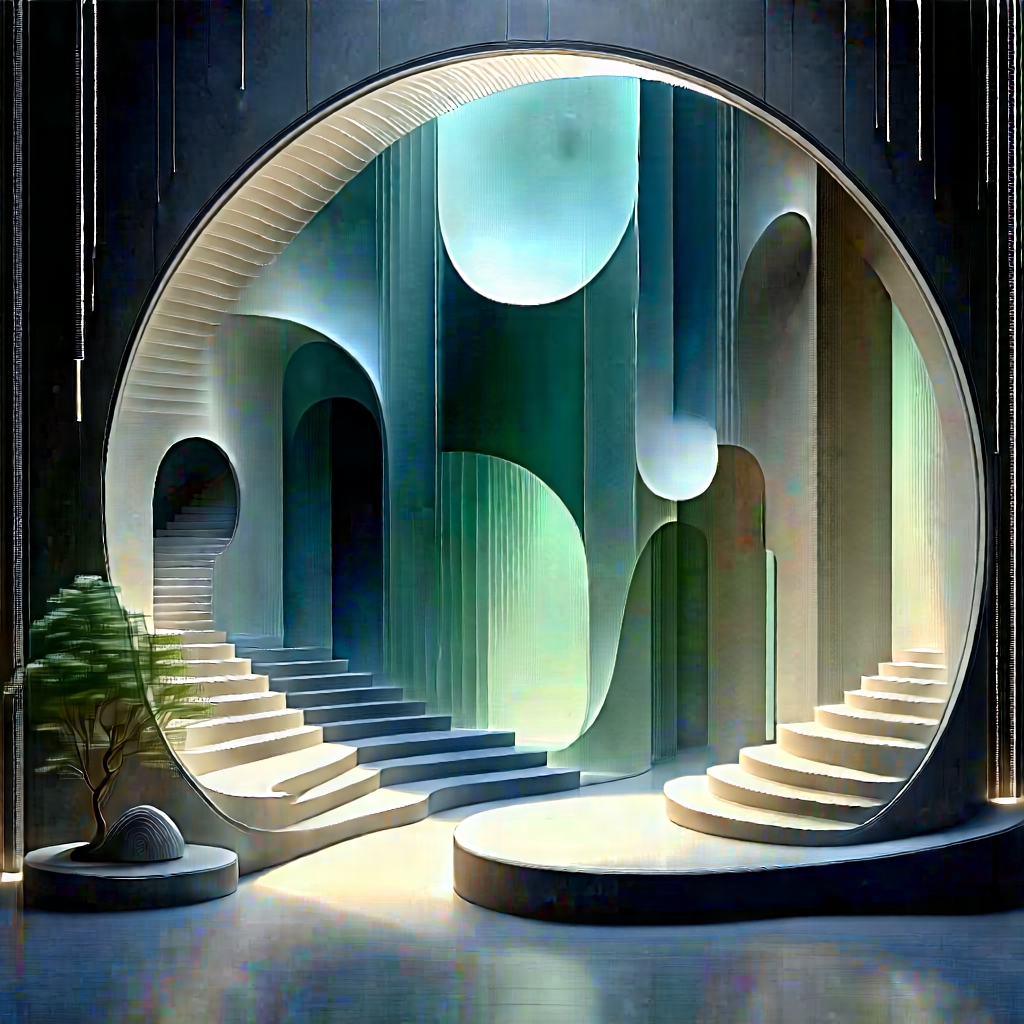 Futuristic Tech Startup Office With Image, There