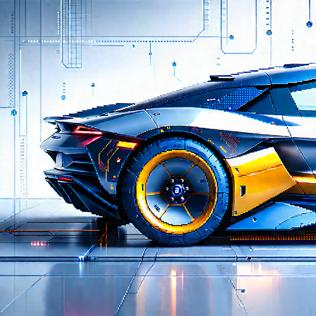 Automotive Technology In (design:1.41) Studio With Futuristic Shown