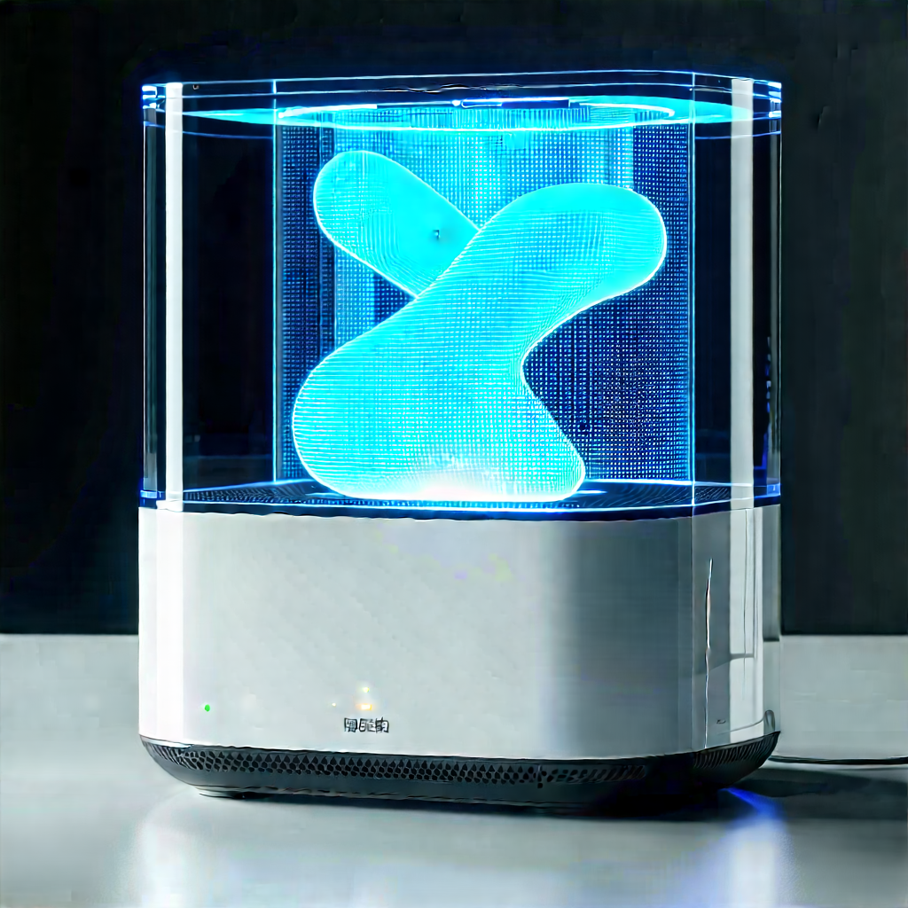 Smart home device with holographic display