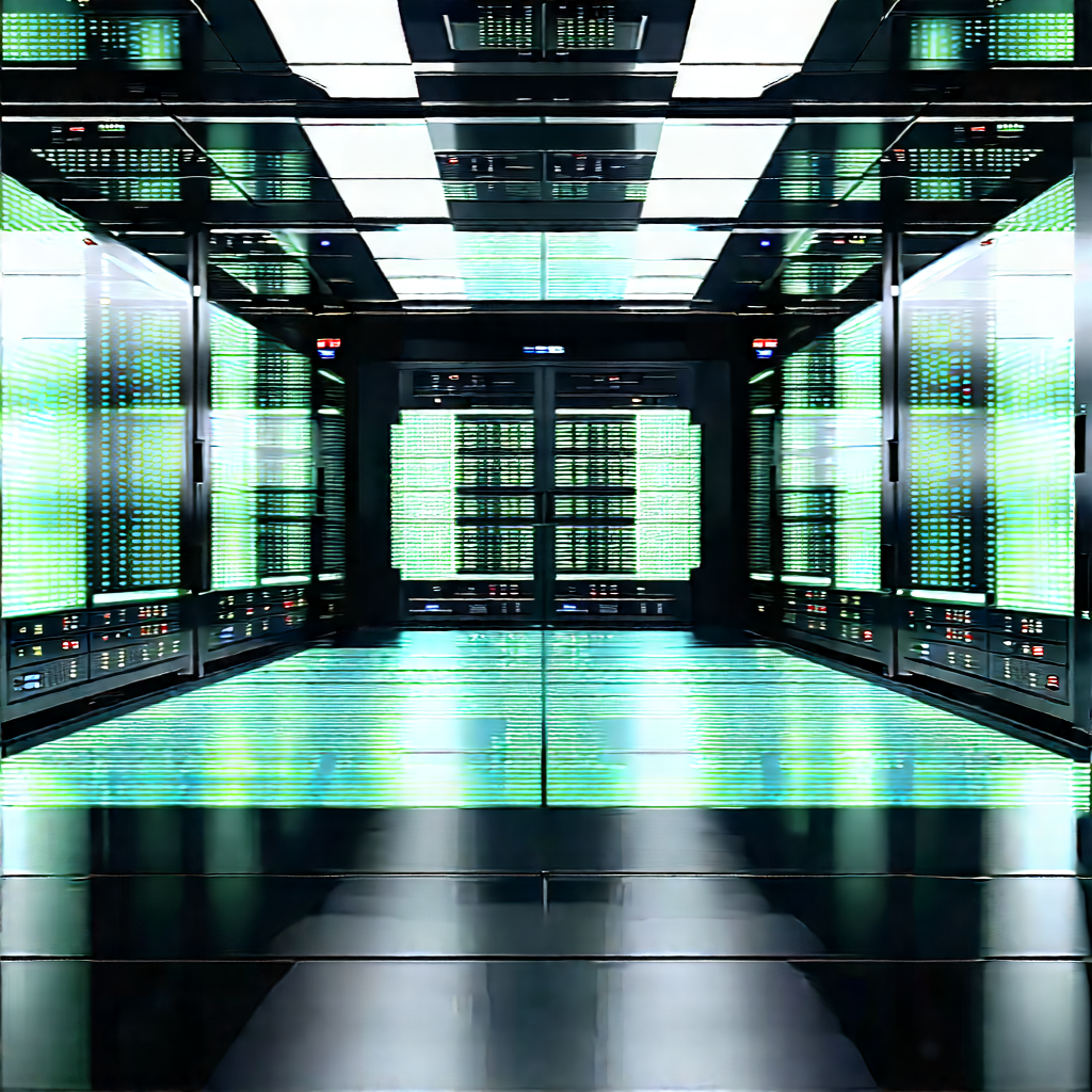 Futuristic server room