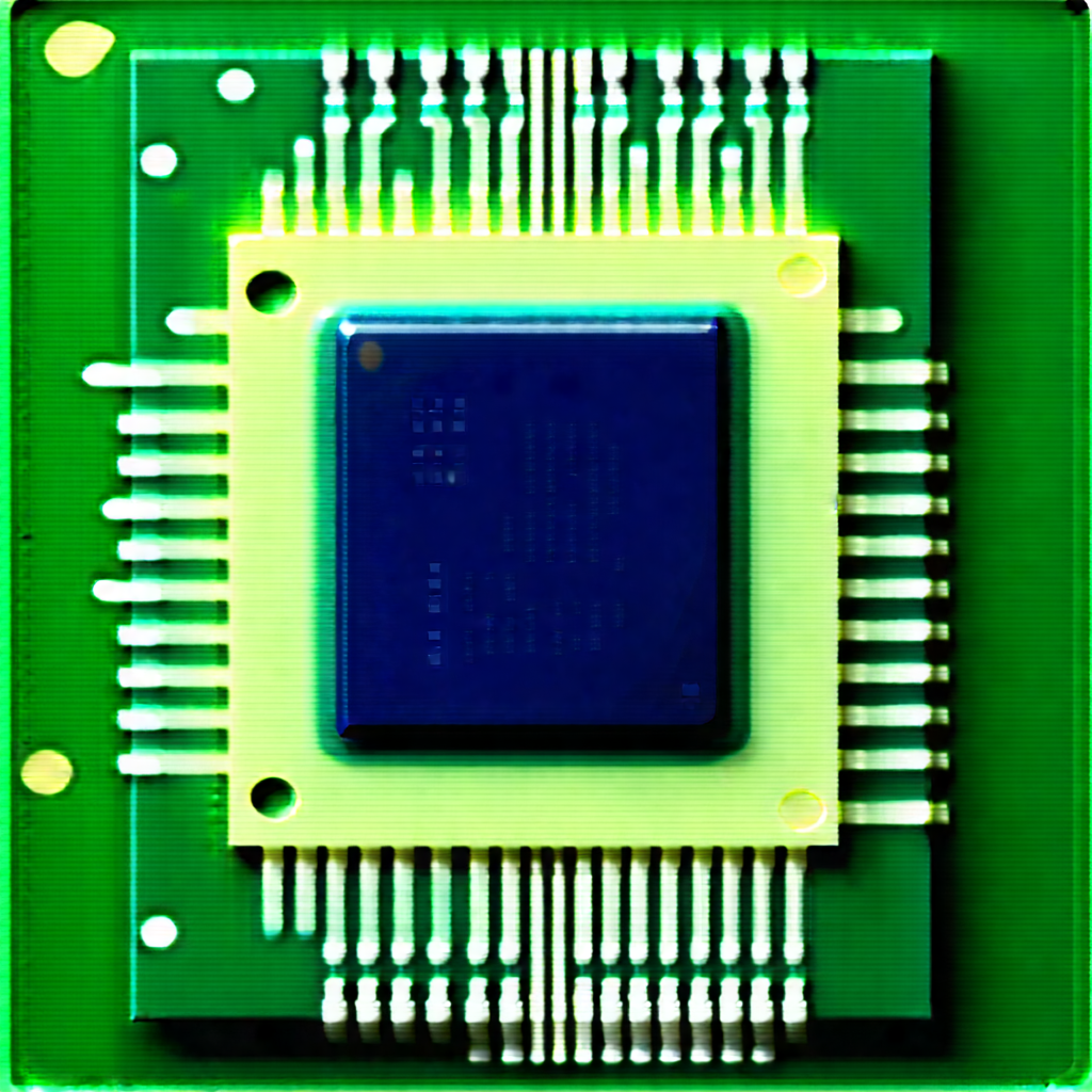 Close-up of microprocessor