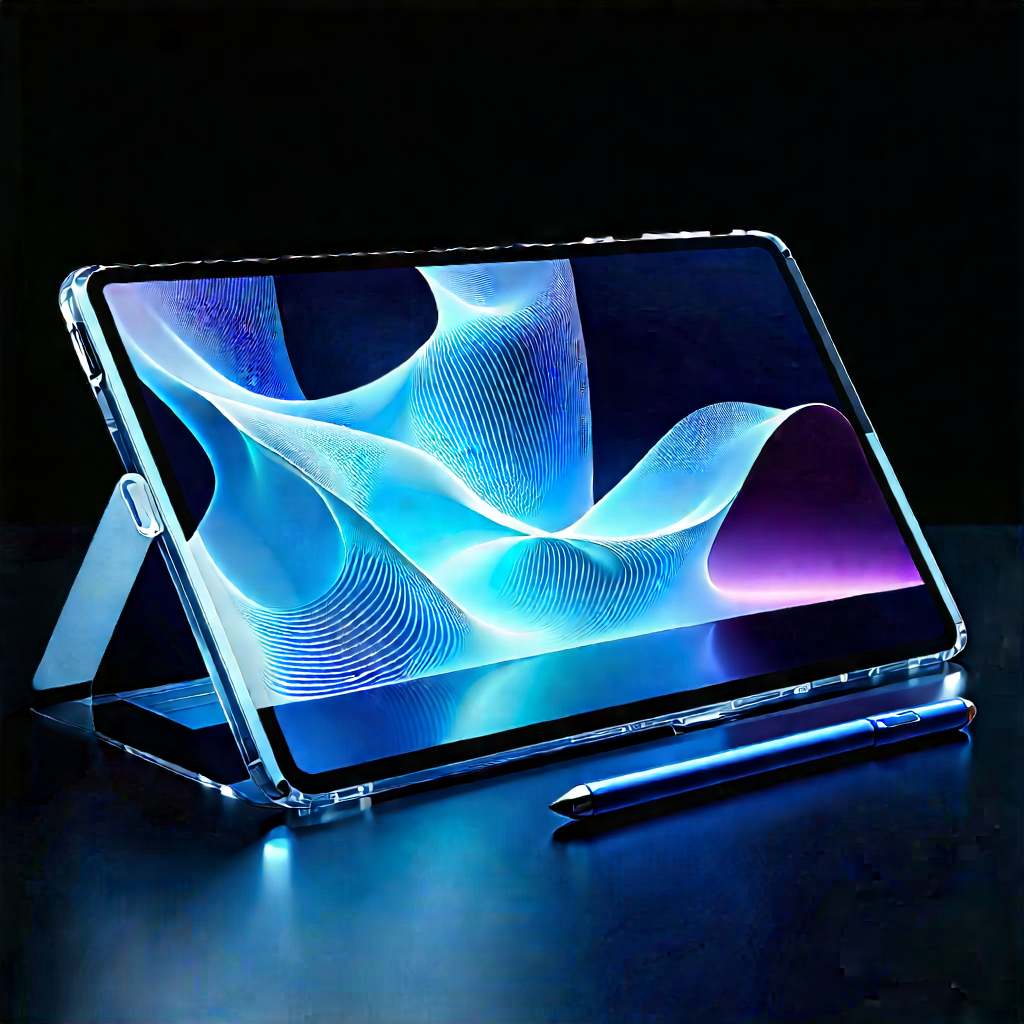 Tablet With Holographic Display With Tablet Computer