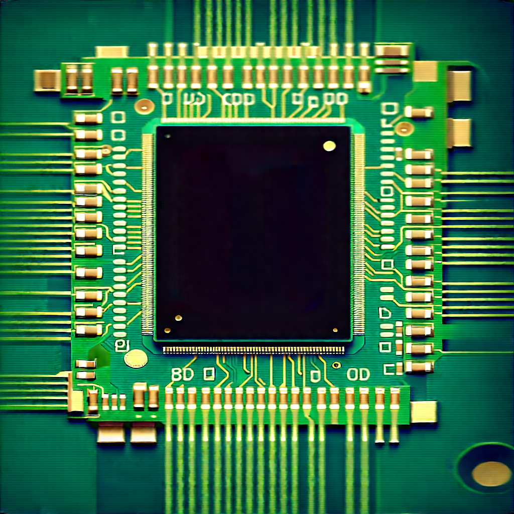 Close-up of microprocessor