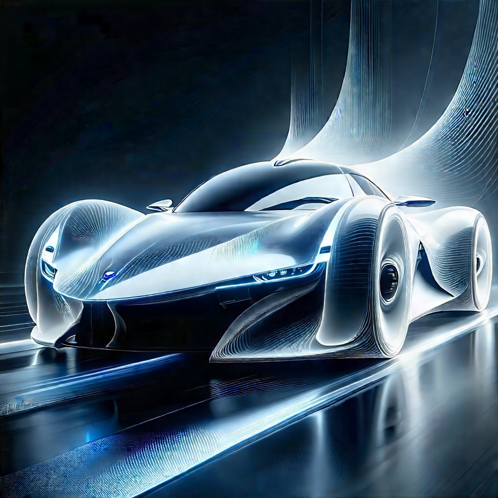 Innovative Electric Vehicle Design With Futuristic Shown