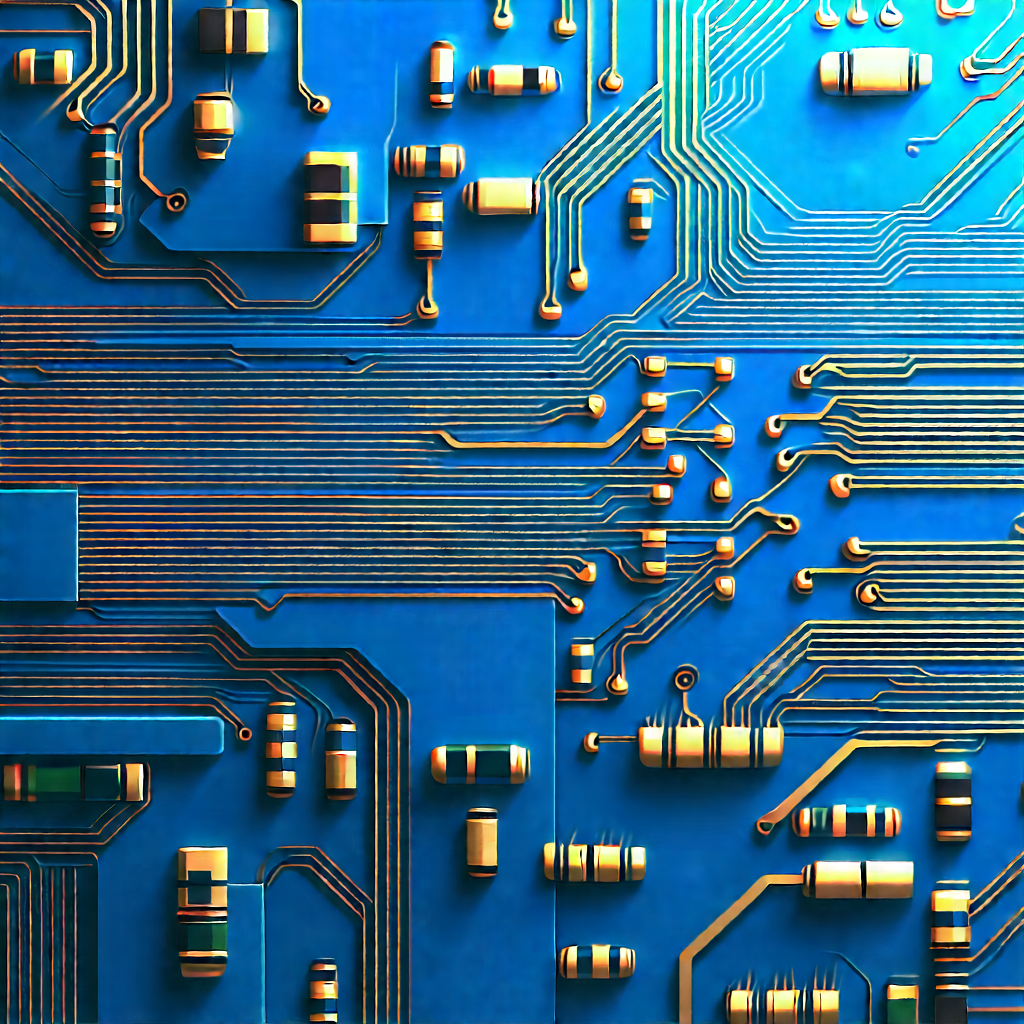 Close-up of electronic circuit
