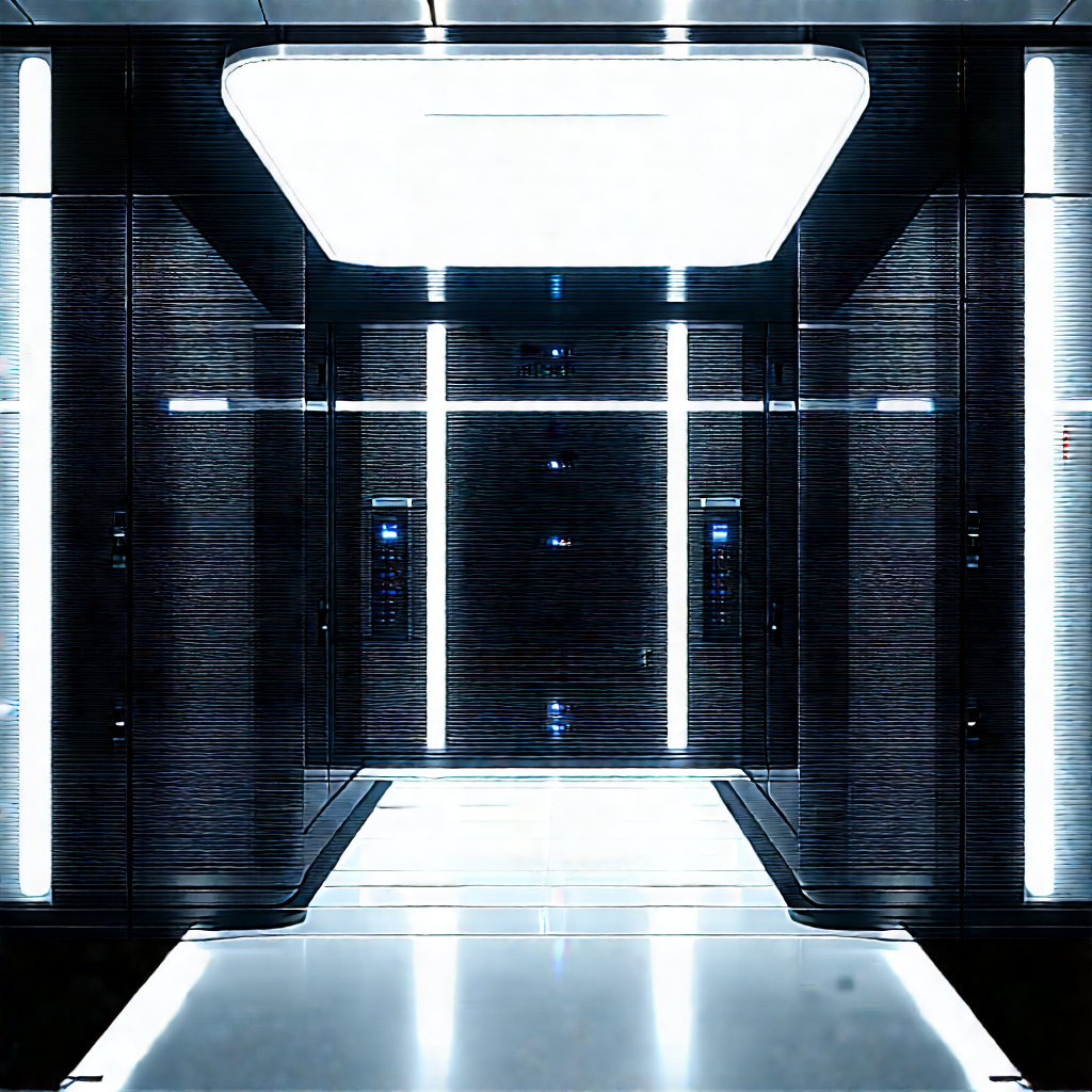 Futuristic Server Room With Image, There