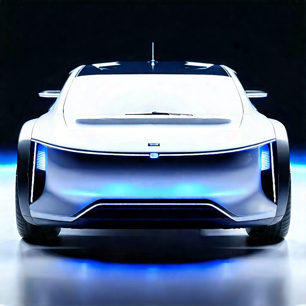 Innovative Electric Vehicle Design With Sleek, Futuristic
