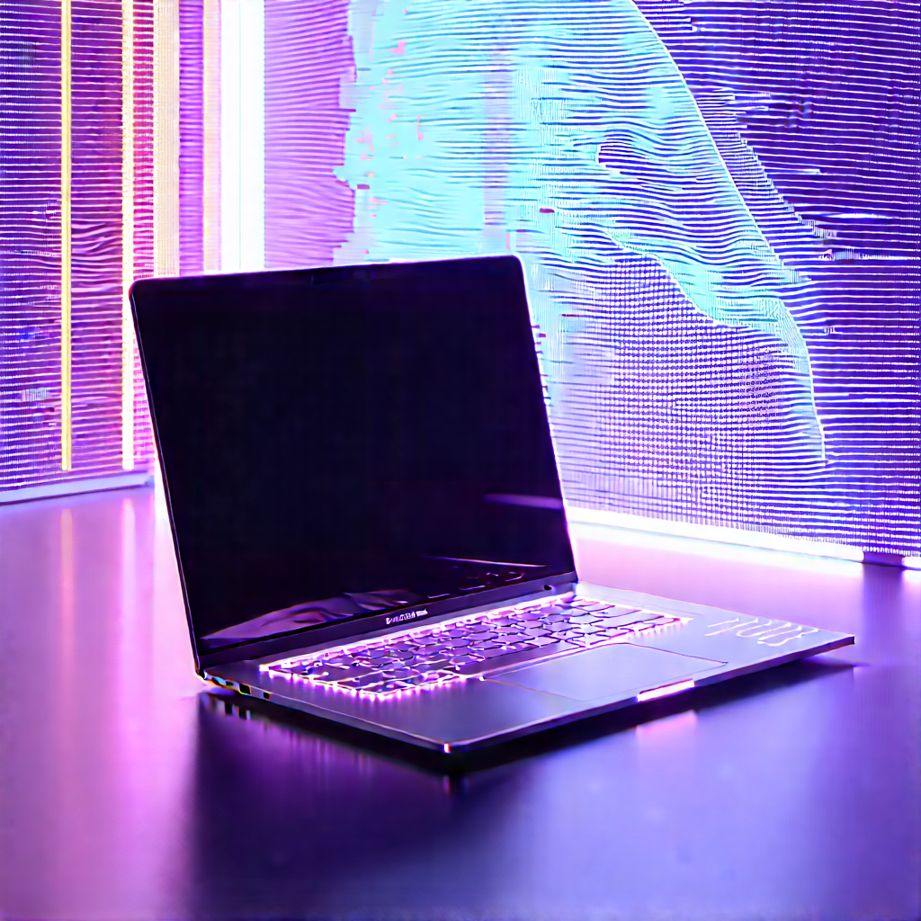 Laptop With Holographic Display With Laptop Computer
