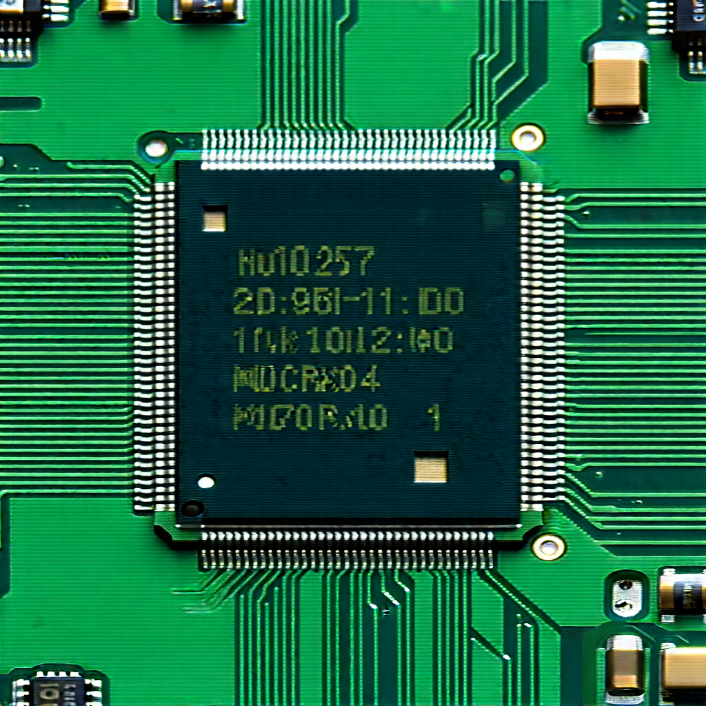 Close-up of microprocessor